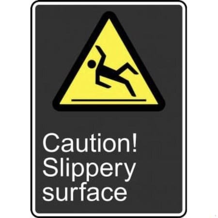 Accuform SAFETY SIGN CAUTION SLIPPERY MCSA620VA MCSA620VA